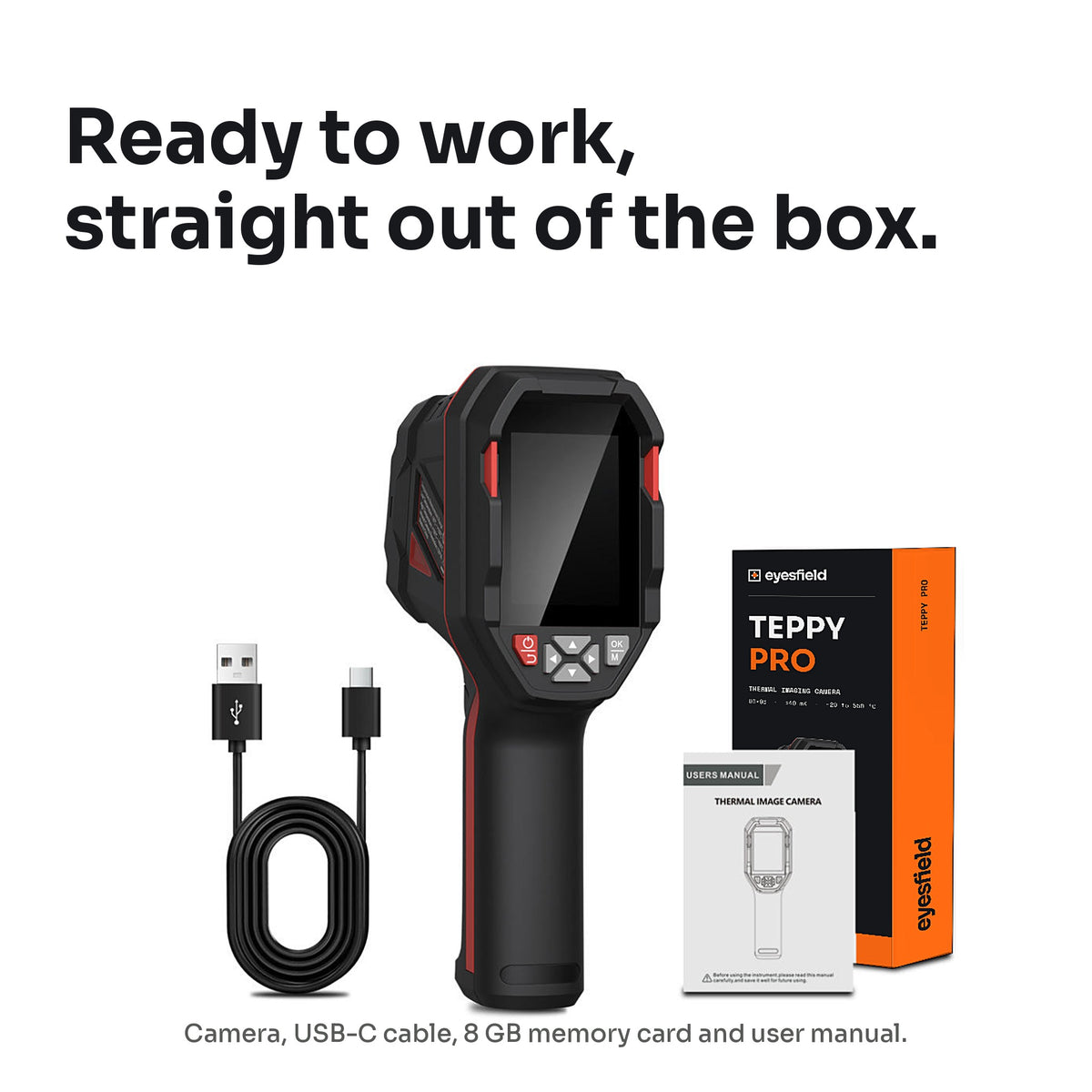 TEPPY PRO thermal camera, what's in the box